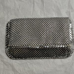 Silver Mesh Clutch